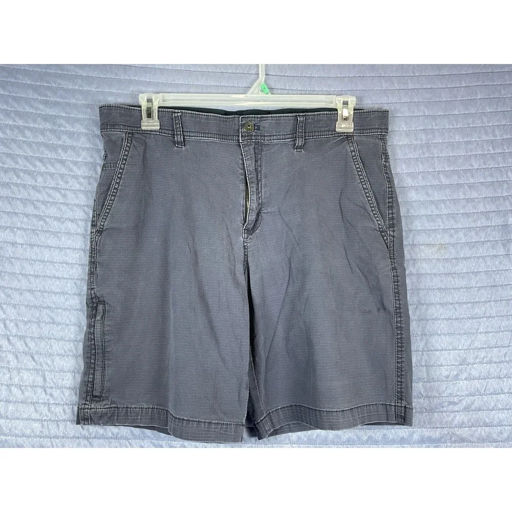 Weatherproof Vintage Mens 36 Ripstop Utility Shorts Gray Stretch Hiking Trail